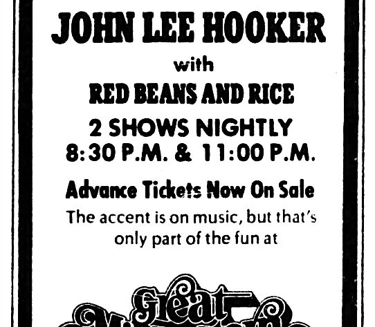 “Where Were You?” – John Lee Hooker at The Great Midwestern Music Hall, in Louisville, Kentucky [July 5th, 1977]