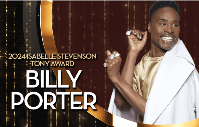 Billy Porter Honored for Activism and Advocacy With 2024 Isabelle Stevenson Tony Award